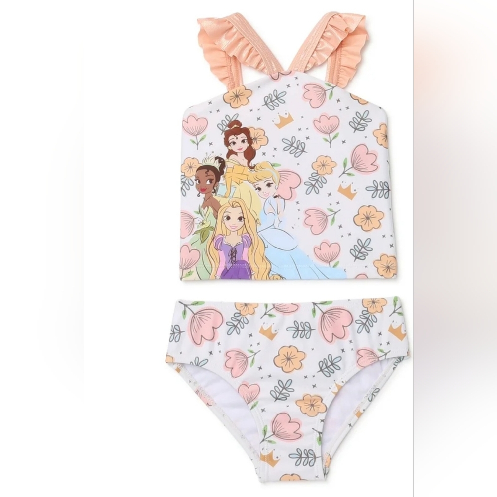 *Swimsuit, Disney Princess, Toddler Girls, 2 Piece Tankini, 5T NWT